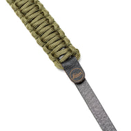 Leica Paracord strap black/Olive 126 cm