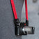 Braid Camera Strap Red